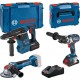 Bosch Bleu 0615990N2X Combiset 18V 3 machines 1x4.0Ah + 1x8.0Ah et chargeur GAL 18V-160 L en XL-BOXX