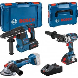 Bosch Bleu 0615990N2X Combiset 18V 3 machines 1x4.0Ah + 1x8.0Ah et chargeur GAL 18V-160 L en XL-BOXX