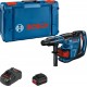 Bosch Bleu 0611917102 GBH 18V-40 C Marteau combiné professionnel 9J SDS-max 18V 8.0Ah Li-Ion