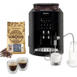 Krups Expresso Broyeur pack EA8168F2 + 500g café en grains