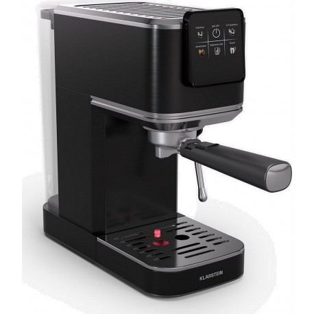 Klarstein Machine à expresso SteelPresso Slim 1,2L 20 bars 1350W Noir