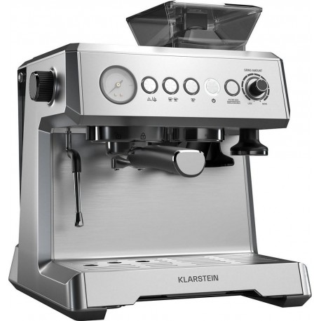 Klarstein Machine à expresso GrandPresso 20 bars 1350 W 2,3 L Gris