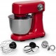 Klarstein Robot pâtissier Bella Evo 1500W bol 5 litres 85dB Rouge