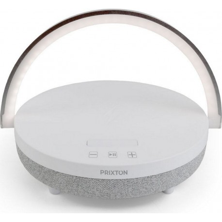 Prixton Enceinte Bluetooth Lampe LED Multifonction Bluetooth Blanc