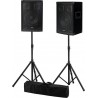 Ibiza Enceinte sono DISCO08B 2x 300W 3 voies, Supports PIEDS