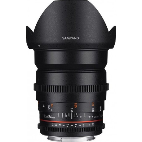 Samyang Objectif pour Reflex 24mm T2.2 ED AS UMC CS VDSLR II Nikon