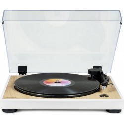 Thomson Platine vinyle Platine Tourne Disque Design Blanc Bois