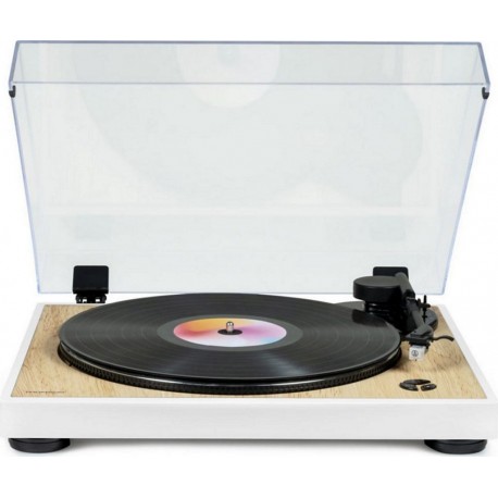 Thomson Platine vinyle Platine Tourne Disque Design Blanc Bois