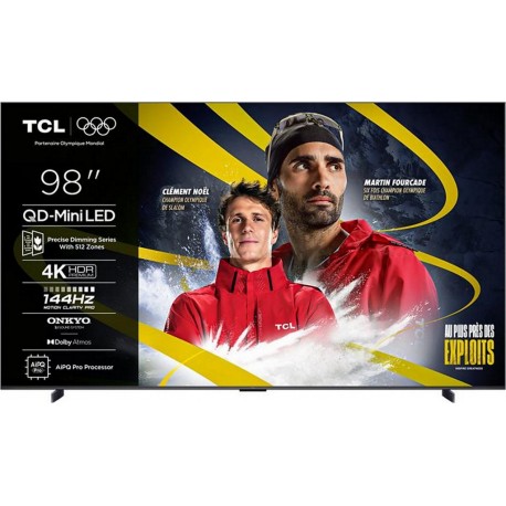 TCL TV Mini Led 98C69K 2025-98 pouces (248cm)