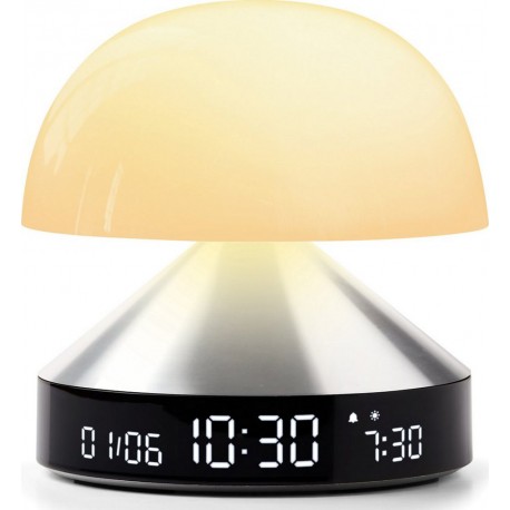 Lexon Réveil Mina Sunrise Simulateur d&-39 aube Aluminium