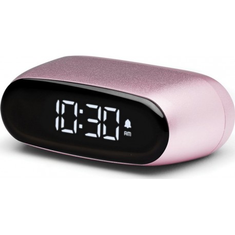 Lexon Réveil Minut ultra-compact Rechargeable Rose