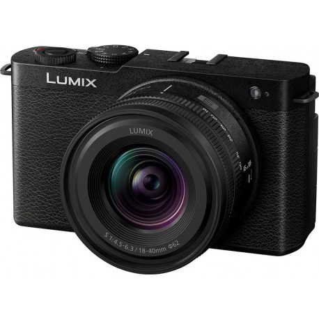 Panasonic Appareil photo Hybride Kit Lumix S full Frame S9 Noir + 18-40m