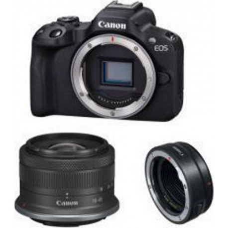 Canon Appareil photo Hybride EOS R50 + RF-S 18-45mm F4.5-6.3 IS STM